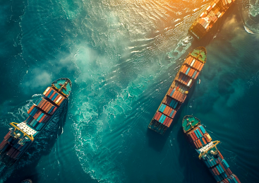 imagem aerea navios